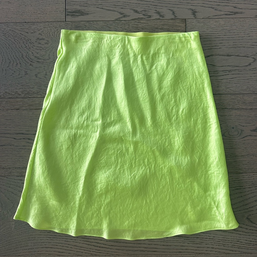Lime Green Babaton Skirt